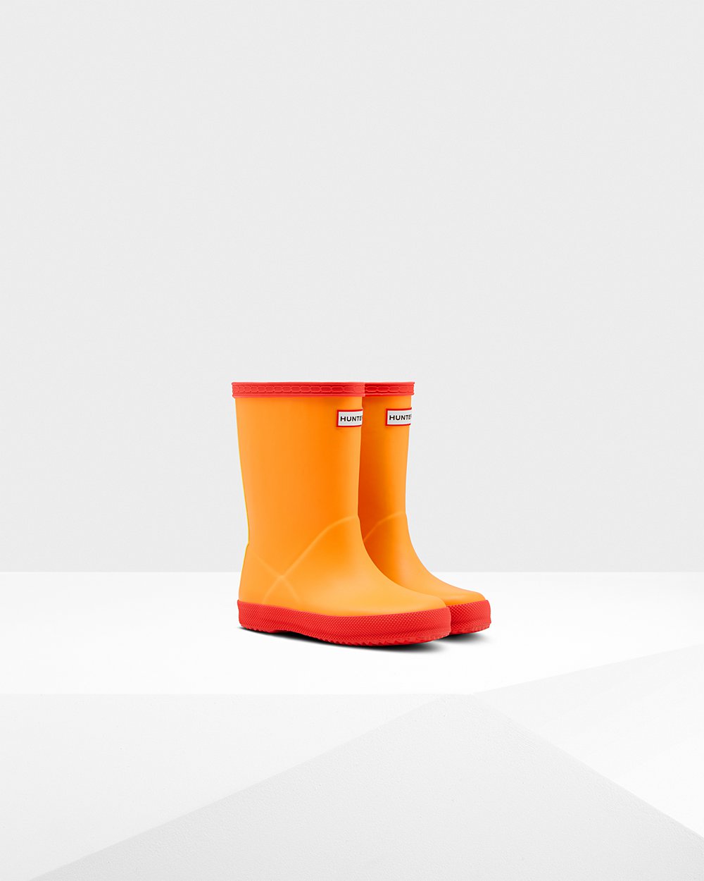 Kids Hunter Original First Classic | Rain Boots Orange/Yellow | NZ-57390-WGYA